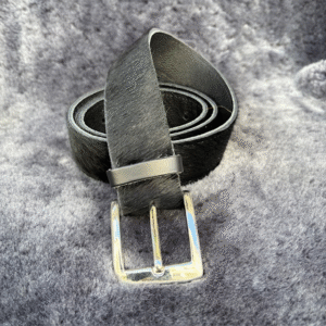 Nero Black Cow Cowhide Belt: Sml / Med / Lge By Guernsey Treasures