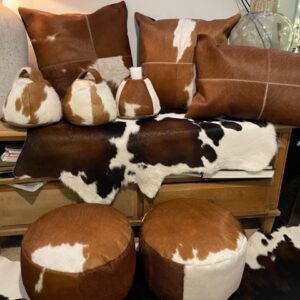 Dumbbell Doorstop Golden Guernsey Cow Cowhide Interior Furnishings By Guernsey Treasures - Image 2
