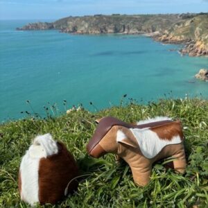 Guernsey MooCow Cow Doorstop Exclusive Cowhide Interiors By Guernsey Treasures - Image 3