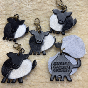 Holstein Friesian Moocow Cow Cowhide Keyring By Guernsey Treasures - Image 3