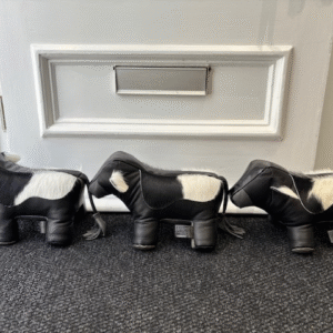 Holstein Friesian Cow Cowhide Unique Doorstop By Guernsey Treasures - Image 3