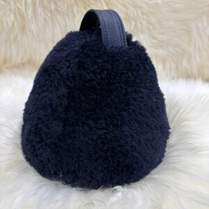 Dumbbell Doorstop Navy Sheepskin Interior Furnishings By Guernsey Treasures