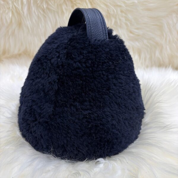 Dumbbell Doorstop Navy Sheepskin Interior Furnishings By Guernsey Treasures