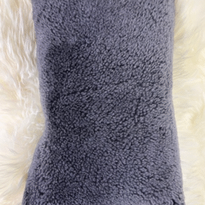 Deep Grey 50x30 Sheepskin Suede Back Square Interior Cushions By Guernsey Treasures