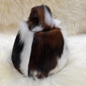 Tri-Colour Cow Cowhide Dumbell Doorstop Exclusive Furnishings By Guernsey Treasures - Image 3