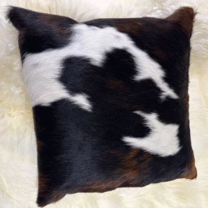 Tri-colour Cowhide 50x50 Cushion Unique Interiors By Guernsey Treasures