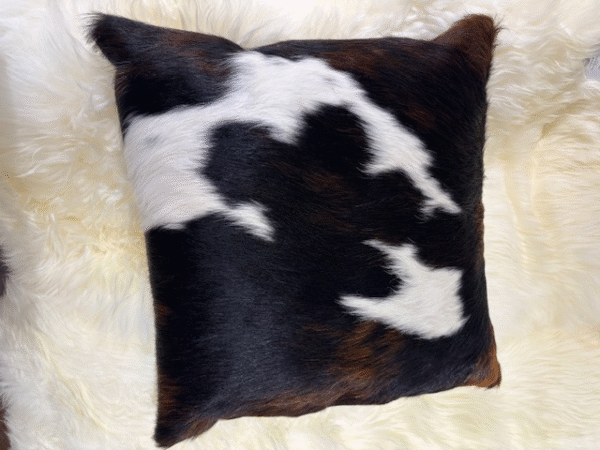 Tri-colour Cowhide 50x50 Cushion Unique Interiors By Guernsey Treasures