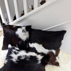 Tri-colour Cowhide 50x30 Cushion Unique Interiors By Guernsey Treasures - Image 2