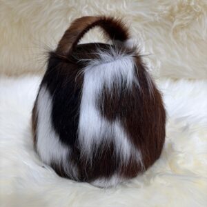 Tri-Colour Cow Cowhide Dumbell Doorstop Exclusive Furnishings By Guernsey Treasures - Image 4