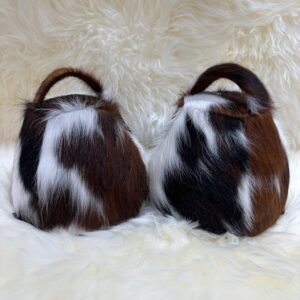 Tri-Colour Cow Cowhide Dumbell Doorstop Exclusive Furnishings By Guernsey Treasures - Image 5