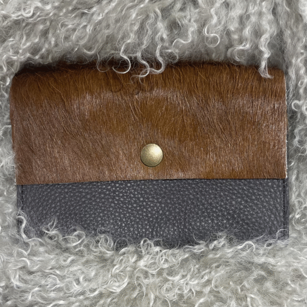 Chestnut Brown Cowhide Purse Small by Guernsey Treasures