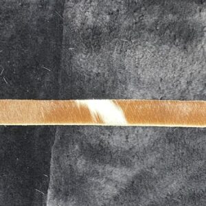 Golden Guernsey Cow Cowhide Belt: Sml / Med / Lge By Guernsey Treasures - Image 2