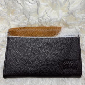 Cowhide Purse Small Golden Guernsey Cow Tan & White By Guernsey Treasures - Image 5