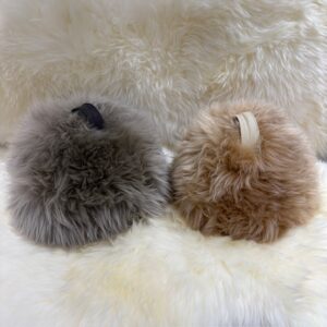 Dumbbell Doorstop Grey Long Haired Sheepskin Interior Furnishings By Guernsey Treasures - Image 2